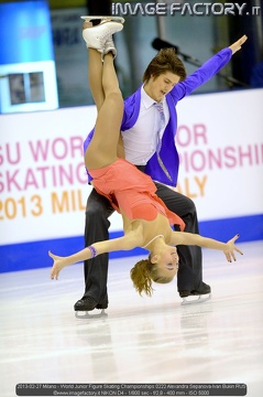 2013-02-27 Milano - World Junior Figure Skating Championships 0222 Alexandra Sepanova-Ivan Bukin RUS
